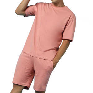 Wholesale Summer Men's Plus Size 2-Piece Shorts <b>Set</b> Quick Dry Breathable Cotton/Polyester T-Shirt & Shorts for Outdoor Use - Product Image 1