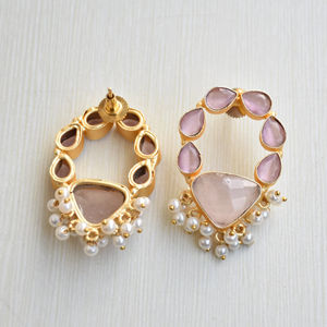 Pendientes de Latón Natural con Cristal Curativo Genuino de Primera Calidad, Chapado en Oro de Alto Pulido, Sin Níquel, Duraderos, Calidad de Exportación al por Mayor - Product Image 6