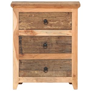Solid Reclaimed Acacia Wood <b>Sideboard</b> with Natural Wood Tones - Product Image 2