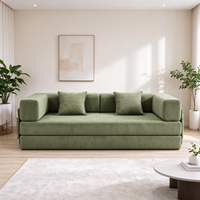 Sofa Bed Lipat Vakum Terkompresi Modern Modular Multifungsi Hemat Ruang Perabot Ruang Tamu untuk Apartemen