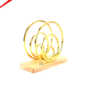 Porte-serviettes en métal de luxe avec finition élégante pour la maison, la cuisine, la table à manger et les accessoires de café - Product Image 1