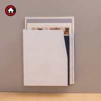 Caja de soporte de archivos en forma de L magnética, organizador para refrigerador, pared lateral, gabinete de oficina, estante de almacenamiento, caja de documentos multifuncional