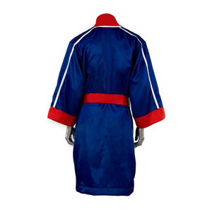Custom Fight Team Boxing Robe High Quality Satin Hooded Entrance Gown Durable <b>Athletic</b> Wear for Boxing Events - Product Image 2