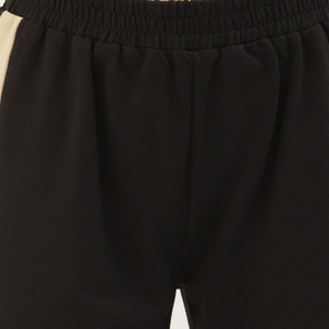 Survêtement d'hiver pour femme en molleton technique 100% coton de haute qualité, à capuche, taille élastique, coupe décontractée, deux pièces, long - Product Image 2