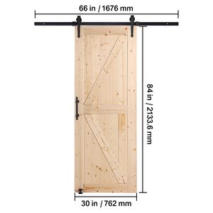 Kit Ferramenta per Porta Scorrevole in Legno 8 in 1, Guida a Pavimento D 76x213 cm, Funzionamento Fluido e Silenzioso per Porte Scorrevoli da Soggiorno - Product Image 5