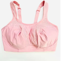 Sujetador Deportivo para Mujer, Tallas Grandes, para Gimnasio, Fitness, Yoga, Transpirable, Reversible, con Soporte Alto, Push-Up, Tirantes Ajustables, Cierre Frontal