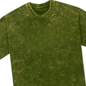 T-shirt unisexe en coton épais délavé coupe classique style streetwear pour homme, qualité supérieure, personnalisable OEM sur le devant, respirant, manches courtes - Product Image 6