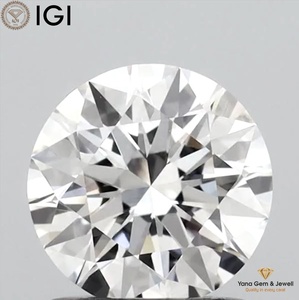 เพชร CVD ทรงกลมขนาด 6.46 มม. รับรองโดย IGI น้ำหนัก 1.00 กะรัต สำหรับแหวนหมั้น จุดศูนย์กลางวงแหวน สี F ความสะอาด VVS1 - Product Image 1
