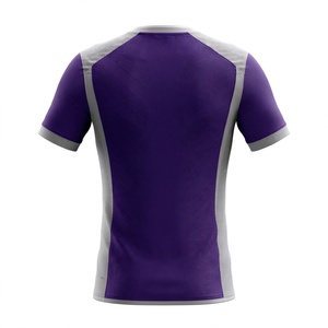 Camiseta Deportiva de Fútbol para Hombre, Cuello en V, Manga Corta, Transpirable, de Malla de Poliéster - Product Image 2