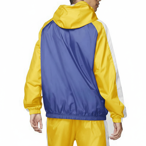 Conjunto Deportivo Personalizado de Otoño para Hombre, Chaqueta Cortavientos y Pantalones Deportivos Transpirables y Ligeros con Capucha, Poliéster/Nailon - Product Image 4