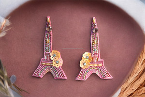 Pendientes Colgantes Hechos a Mano con Cuentas Multicolor, Estilo Clásico Cuadrado, Unisex, Inspirados en la Moda India para Fiestas - Product Image 2