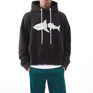 Sweat à capuche imprimé en relief pour homme, style urbain graphique, style streetwear moderne, style de vie - Product Image 3