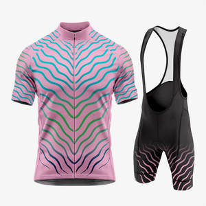Vêtements de cyclisme d'équipe de haute qualité OEM, respirants, anti-transpiration, avec logo personnalisé sublimé, ensembles de maillots de cyclisme à manches courtes - Product Image 1