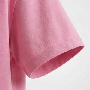 T-shirt décontracté pour femme en mélange de polyester et coton respirant, col rond, manches courtes, imprimé, design troué, couleur personnalisable, été - Product Image 6