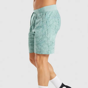 Shorts de sport en coton pour hommes en gros / Shorts de jogging légers et élastiques pour hommes, coupe ajustée, pour entraînement, décontractés, fitness, plage - Product Image 3