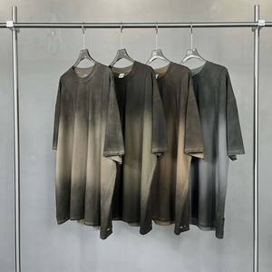 เสื้อยืดโอเวอร์ไซส์ทรงหลวม คอโอเวอร์ น้ำหนัก 250 กรัม คุณภาพสูง สำหรับผู้ชาย เสื้อผ้าสตรีทแวร์สำหรับผู้ใหญ่ คุณภาพพรีเมียม เสื้อยืดแขนสั้นแบบยูนิเซ็กส์ - Product Image 3