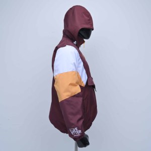 Premium Quality Custom <b>Men's</b> Hooded Windproof Quarter-Zip <b>Jacket</b> Color Blocking Casual Autumn Breathable Polyester <b>Mens</b> <b>Jacket</b> - Product Image 2