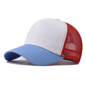 Casquette de baseball unisexe en maille de couleur unie, respirante, imperméable, 100% coton, décontractée, été, hip-hop - Product Image 3
