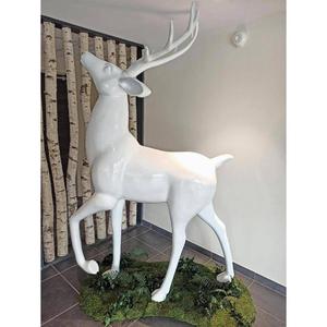 <b>Hand</b> <b>Casted</b> Sitting & Standing Gold Color Metal Reindeer Sculpture For Decoration <b>Hand</b> <b>Casted</b> Aluminium Deer Sets For Garden - Product Image 5