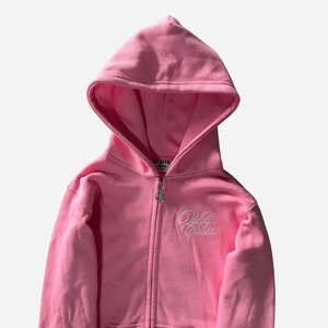 เสื้อฮู้ดซิปสีชมพูแบบกำหนดเองสำหรับผู้ชายปี 2026 น้ำหนัก 350 GSM ปักโลโก้ด้านหน้า ทรงโอเวอร์ไซส์ ยูนิเซ็กส์ สวมใส่สบายในฤดูหนาว ผลิตจากผ้าฝ้าย 100% - Product Image 4