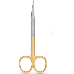 Tijeras manuales para iris, curvas, con punta afilada, de acero inoxidable, reutilizables, para corte de tejidos y sutura en cirugía oftálmica - Product Image 2