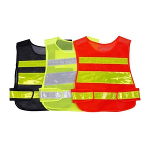 Chaleco reflectante de seguridad para hombre con logotipo personalizado, múltiples bolsillos, chaleco de alta visibilidad, chaleco de trabajo. - Product Image 6