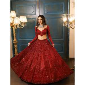 ชุดราตรีออกแบบลายปักด้ายสวยงาน dori lehenga choli - Product Image 2