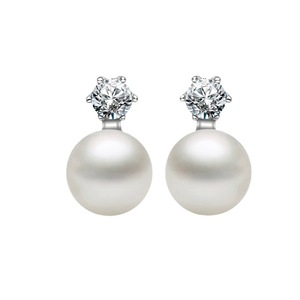 Perle d'eau douce grise et blanche 6-7 mm, perle de Mantou propre et bien tempérée avec six griffes, bijoux pour femmes - Product Image 5
