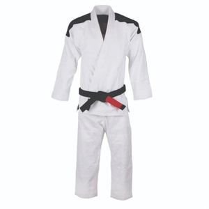 OEM/ODM <b>White</b> Karate Uniform Set Adult Unisex 100 Cotton Durable Plain Dyed Regular Fit In Stock - Product Image 1