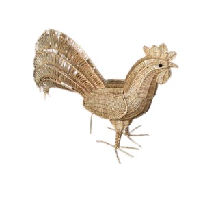 ของตกแต่งรูปไก่หวายสไตล์โบโฮ งานฝีมือทำด้วยหวาย สำหรับตกแต่งห้องเด็ก - Product Image 1