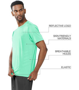 T-shirt Homme Uni Col V Manches Courtes Coupe Classique 2025/2026 en Coton Respirant Séchage Rapide pour Tenue Décontractée - Product Image 2