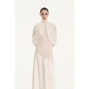 Nuevo Abrigo Largo para Mujer CALLISTA COCOON CAPE, Cuello Mao Regular, Midi, 89% Triacetato, 11% Poliéster, Abrigos para Mujer Invierno - Product Image 3