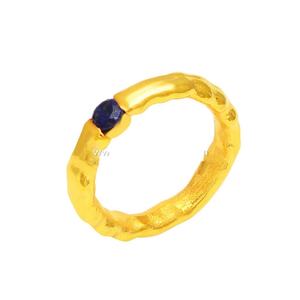 Dernier design, bagues en argent sterling 925 avec pierres précieuses, fabrication artisanale, lapis-lazuli naturel, serti clos, plaqué rhodium, bijoux, achetez maintenant - Product Image 1