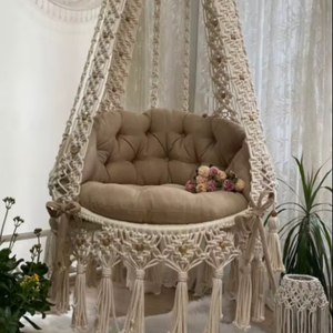 <b>Macrame</b> hangessel,<b>macrame</b> swing,handmade decorasion,gardens swing,gardens decor,<b>macrame</b> chair,<b>macrame</b> hallwanking swing - Product Image 1