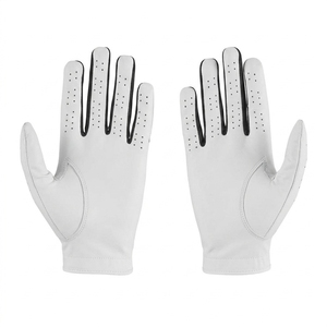 Gants de golf sportifs personnalisés en cuir véritable, respirants, antidérapants, à doigts complets, avec sangle de poignet réglable et fermeture auto-agrippante, numériques - Product Image 3