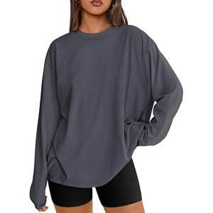 Washed Black Oversized T-Shirt Casual Style Solid Color Unisex Short Sleeve O-Neck Eco-Friendly 100% Cotton <b>Top</b> - Product Image 1