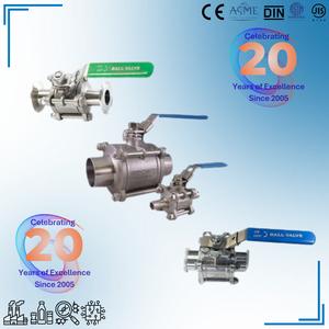 Promotion saisonnière – Robinets à boisseau sphérique sanitaires manuels ISO-certifiés en acier inoxydable SS316/SS333L de 1-1/2'' avec joint PTFE pour gaz/eau/huile – Direct Taiwan - Product Image 2