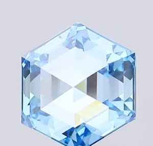 Diamante hexagonal de color azul vibrante, certificado por IGI, cultivado en laboratorio, de 1 a 5 quilates, suelto, CVD, pulido a mano, para la fabricación de joyas. - Product Image 6