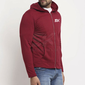 Sudadera con Capucha Lisa de Alta Calidad para Hombre, Diseño Personalizado, Cierre Completo, Color Sólido, Ropa Casual, Talla Grande - Product Image 2