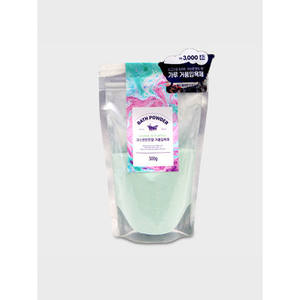 Polvo de burbuja de baño con sabor a menta y jazmín blanco de 300g con aroma vigorizante - Product Image 1