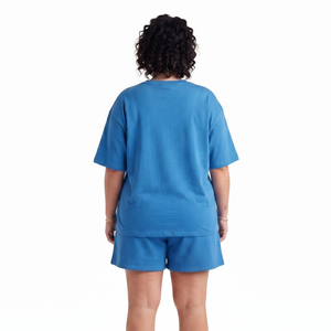 <b>Ladies</b> Plus Size Baggy Printing T-Shirt <b>Short</b> <b>Set</b> Casual Summer Oversize Drawstring waist 100% Cotton Sports <b>Ladies</b> <b>Shorts</b> Tee - Product Image 2