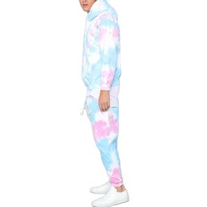 Trajes de chándal unisex talla XXL Tie-Dye ropa de correr de lana multicolor con logotipo impreso estilos de otoño transpirables para hombres - Product Image 2