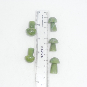 Piedra Preciosa Natural Verde, Tallado de Hongo de Jade, Cristal Curativo para Reiki, Meditación, Decoración Feng Shui, Venta al por Mayor, Chakralume - Product Image 2