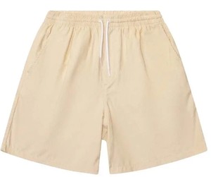 Shorts Bermuda en Coton Noir Uni pour Homme, Taille Mi-Haute avec Cordon de Serrage, Décontracté, Respirant, en Maille - Product Image 2