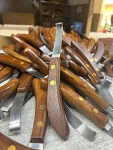 Couteau à sabots en acier inoxydable artisanal personnalisé avec lame de précision tranchante et poignée en bois confortable antidérapante - Product Image 4