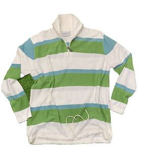 Suéter de punto a rayas de gran tamaño personalizado para hombre, ropa de invierno informal de talla grande - Product Image 1