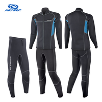 Combinaison de surf 2 pièces pour homme en néoprène 1,5 mm imprimé, personnalisable OEM/ODM, avec veste à manches longues et pantalon, fermeture éclair frontale, protection UPF 50+