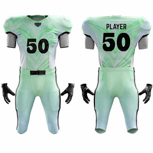 Ensemble de football américain haute résistance avec tissu flexible, coutures renforcées et design du logo de l'équipe - Product Image 5