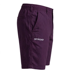 Shorts Bermuda Homme Amkoor Couleur Unie Taille Mi-Haute Décontracté Tissé Poches Cordon de Serrage Séchage Rapide Polyester/Coton Jambe Droite - Product Image 3