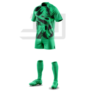 Kit de compétition de rugby haut de gamme, maillot et short personnalisés avec impression numérique, respirant, léger, écologique, coupe-vent, 100% polyester - Product Image 4